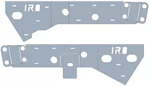 Iron Rock Off Road WJ Front Frame Stiffeners - Foto 1 di 6
