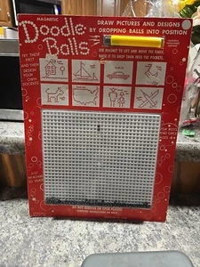 Vintage 1970 Magnetic Doodle Balls Game Draw Pictures & Designs NEW - Picture 1 of 1