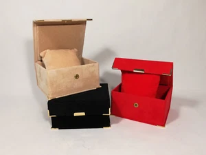 PORTA BRACCIALE REGALO VELLUTO PORTAGIOIE SCATOLA OGGETTI PREZIOSI c/CUSCINETTO - Foto 1 di 1