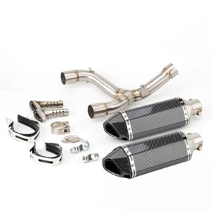 For Honda CRF450 R RX 2013-2016 Motorcycle Exhaust System Muffler Mid Link Pipe - Picture 1 of 7