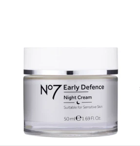 Boots No 7 Early Defence Night Cream 50ml Hypo-Allergenic- New- - Picture 1 of 3