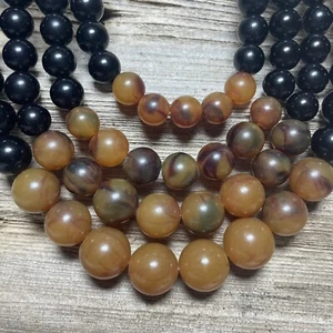 Vtg Liz Claiborne Necklace Bead Multistrand Statement Necklace Costume Jewelry - Picture 1 of 7