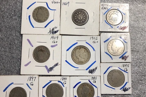 Lot of V NICKEL SHIELD NICKEL BARBER QUARTER SILVER READ DESCRIPTION OF EACH Cover