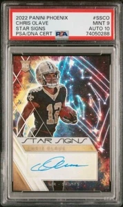 2022 Panini Phoenix Star Signs Chris Olave #SS-CO PSA 9 MINT Rookie Auto 10 - Picture 1 of 2