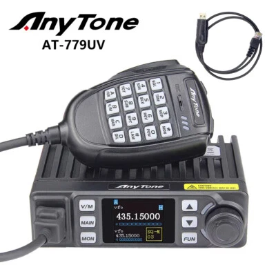 AnyTone AT-779UV Mini Dual Band Mobile Radio VHF/UHF 2 Way Radio Car Transceiver - Image 1 of 4
