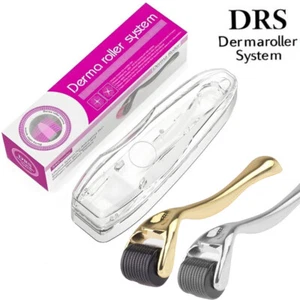 Derma Hair Regrowth Micro-Needling Roller Stimulates Hair Growth Gold Silver - Picture 1 of 15