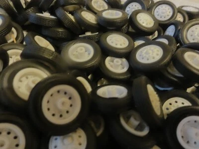 Large Lot Tonkin 1/50 Tires & WHITE color FRONT WHEELS 200+ pieces NEW - Image 1 of 3
