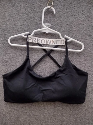 Sujetador deportivo negro profundo espalda cruzada ID Ideology para mujer talla M Foto 1 de 4