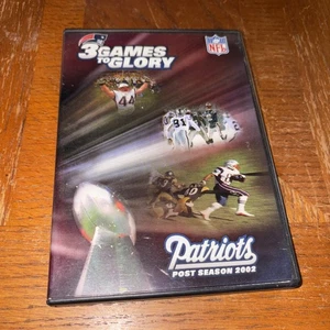3 Games To Glory 1- New England Patriots Post Season 2002 - Super Bowl XXXVI DVD - Bild 1 von 2