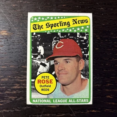 1969 Topps Sporting News Pete Rose Cincinnati Reds #424 Muito bom estado-Ex - Imagem 1 de 2