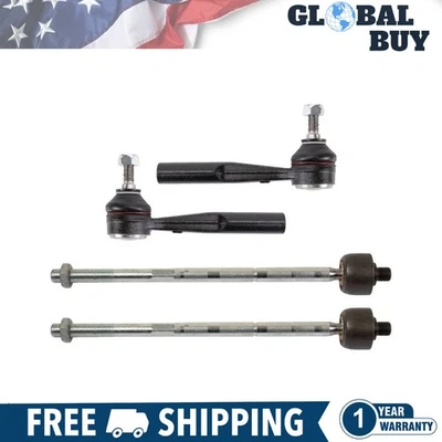 New Inner and Outer Tie Rod Set For 2016-2020 Fiat 500X 2015-2018 Jeep Renegade - Image 1 of 4