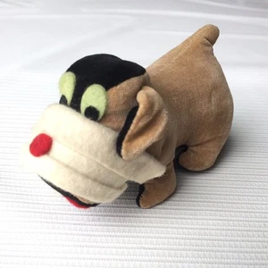 Vintage Stofftier Bulldogge klein Stoff Stoff Hund Tier Plüsch Figur 60er Retro - Bild 1 von 11