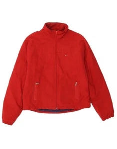TOMMY HILFIGER Mens Windbreaker Jacket UK 40 Large Red Polyester AN02 - Picture 1 of 4