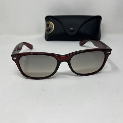 RAY BAN NUEVO WAYFARER RB2132 735/32 55-18 ICE POP CRISTAL ROJO/GRIS LENTE CON ESTUCHE Foto 1 de 4