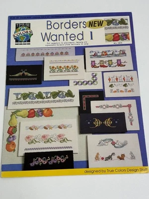 True Colors Borders Wanted 1 Counted Cross Stitch Pattern Leaflet - Image 1 of 3