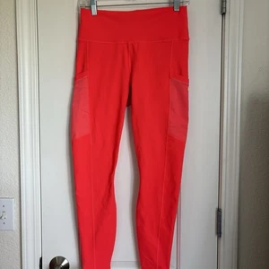 Fabletics Mujer’s Powerhold Neón Naranja Leggings Atléticos Con Bolsillos - Talla M - Imagen 1 de 7