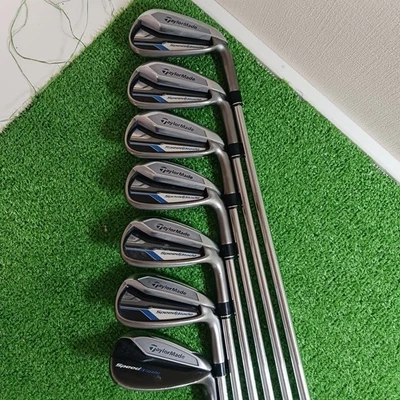 Taylormade Speed Blade Iron Set 5-9+PwSw 7p RH KBS steel  Flex Stiff Used - Image 1 of 4