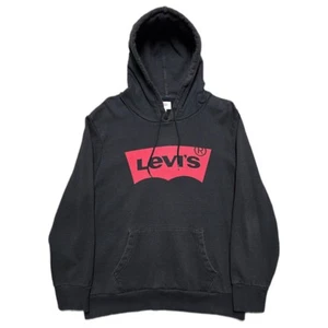 Vintage Levis Batwing Logo Hoodie Mens Large Pullover Athletic 90s Y2K - Picture 1 of 15