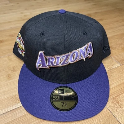 New Era 59FIFTY Arizona Diamondbacks Script 2001 World Series Fitted 7 3/4 Hat - Image 1 of 4