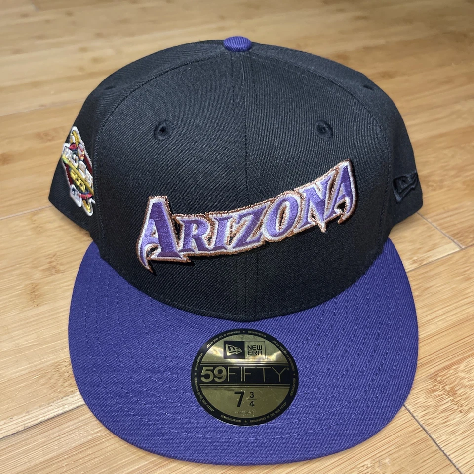New Era 59FIFTY Arizona Diamondbacks Script 2001 World Series Fitted 7 3/4 Hat - Image 1 of 4