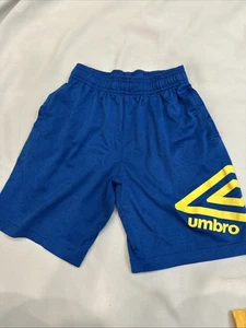 Umbro Youth Size Medium (8-10) Royal Blue / Yellow Athletic Shorts - Picture 1 of 4