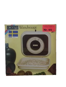 RARA BILANCIA CUCINA MURO EKS SWEDEN VINTAGE '70 ROSSA DESIGN SCANDINAVO NOS - Foto 1 di 6