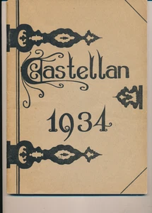Detroit MI Cooley High School yearbook 1934 Michigan Castellan - Imagen 1 de 2