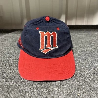 Vintage Minnesota Twins Snapback Hat Adult Mens Blue MLB * - Image 1 of 4