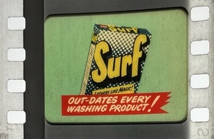 SURF WASHING POWDER - 35mm Film Cinema Commercial Advert may be IB TECH *damaged - Picture 1 of 22