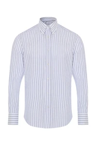 BRUNELLO CUCINELLI MEN'S SHIRT IN NAVY - Picture 1 of 4