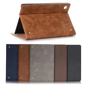 Leather Shockproof Smart Case For Samsung Galaxy Tab S6 Lite A7 A8 S6 S7 Plus UK - Picture 1 of 37