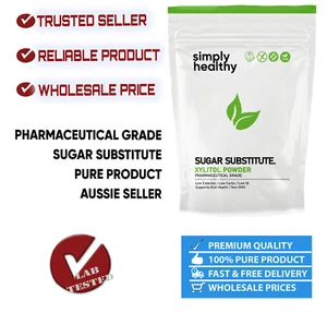 Xylitol Pure Powder 2kg, Natural Sweetener Sugar Substitute, Simply Healthy - Picture 1 of 10