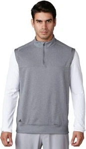 Adidas ~ Club Golf Zip-Neck Pullover Vest UPF 50+ Men's Size Small $65 NWT - Picture 1 of 3