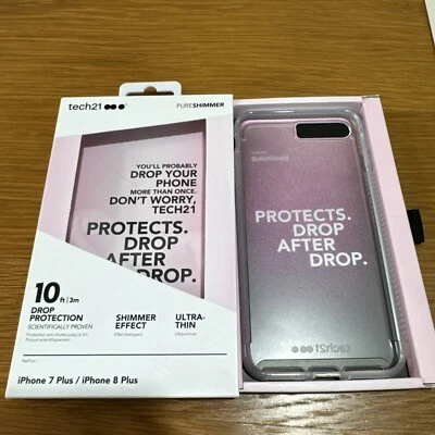 Genuine Tech21 Case For iPhone 7 PLUS / 8 PLUS Slim Shockproof Phone Cover NEW - Image 1 of 4