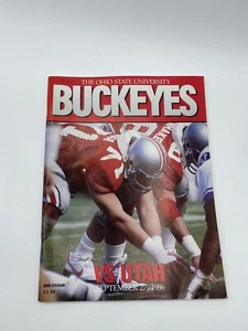 Vintage Collectbile Ohio State Buckeyes Vs Utah 1986 Game Day Program  - Bild 1 von 5