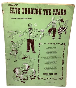 Hits Through The Years 1951 Remick Music Co. NY Acceptable Condition - Picture 1 of 23