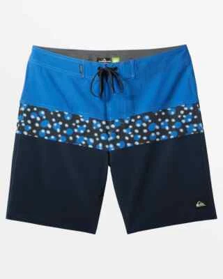 Boardshorts Quiksilver Surfsilk Panel 20" Azul 34 pulgadas Cintura Nuevo con Etiquetas Foto 1 de 2