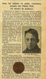 LYON ( RUE LOUIS PASTEUR ) AIMÉ MORGNIEUX / PUBLICITE PINK 1925 - Foto 1 di 1