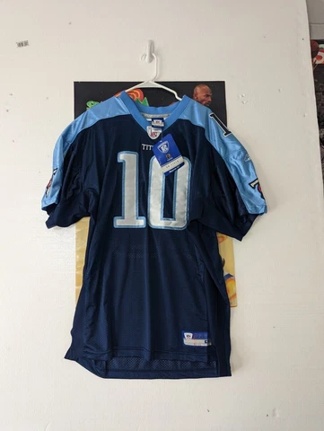 Vince Young Tennessee Titans Reebok Jersey NFL On Field Stitched Mens Size 50 Cover