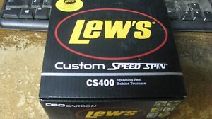 Lews Custom speedspin CS400 spinning reel, nib, 6.2/1, free shipping