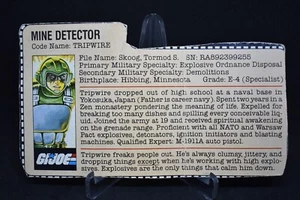 Tripwire 1983 File Card GI Joe Vintage DC - Picture 1 of 2