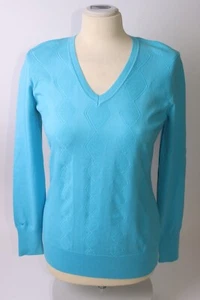Callaway Ladies Knitted Golf Sweater - S - Blue - Picture 1 of 6