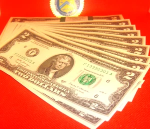 #10 Ten BEP UNCIRCULATED 2017 A Series $2 TWO DOLLAR Federal Reserve Note NEW $ - Picture 1 of 4