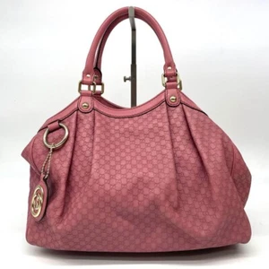 Gucci Sukii Micro GG Leather Handbag Pink From Japan - Picture 1 of 20