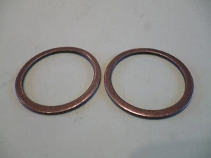 TRIUMPH 3TA 5TA T100A FORK DUST EXCLUDER WASHERS PAIR 97-0431 H431 UK MADE - Picture 1 of 1