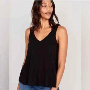 Old Navy Luxe Sleeveless Swing Top in Black Sz XXL - Picture 1 of 7