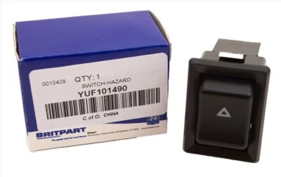 Interruptor basculante de peligro Britpart YUF101490 Land Rover Defender 90 110 Foto 1 de 2