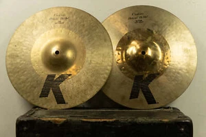 Zildjian 13.25 " K Custom Hybrid Hi Hat Cymbals 865g 1212g - Picture 1 of 3