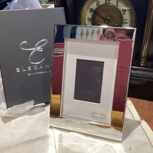 Elegance By Impressions. MODERN - SILVER Plated 2”x3” New Boxed - Picture 1 of 5