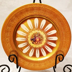 ORCHARD GOLD by Aynsley Baroda Dinner Plate 10.5" NEW NEVER USED made in England - Picture 1 of 10